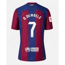 Barcelona Ousmane Dembele #7 Hjemmedrakt 2023-24 Kortermet